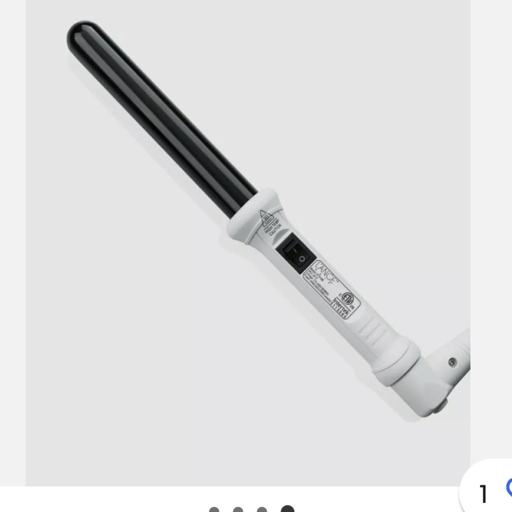 LÀNGE ONDULE 25MM tourmaline curling wand - black & white ceramic - New in box